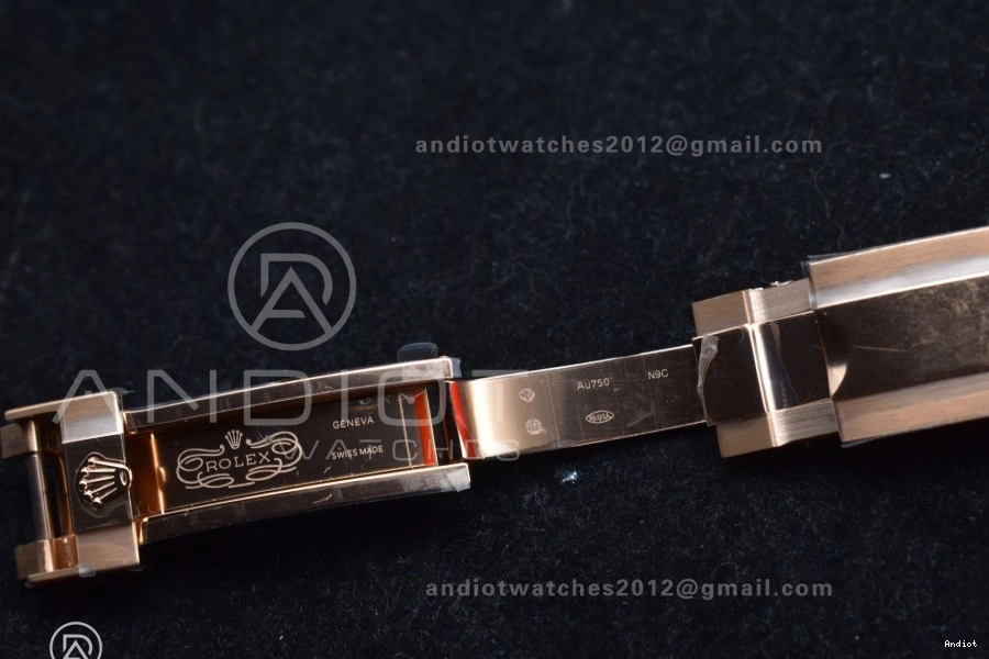 Oysterflex 126515 Strap RG on Edition (Weighted) QF Best Dial SH4131 Black V6 Daytona 1:1 0224